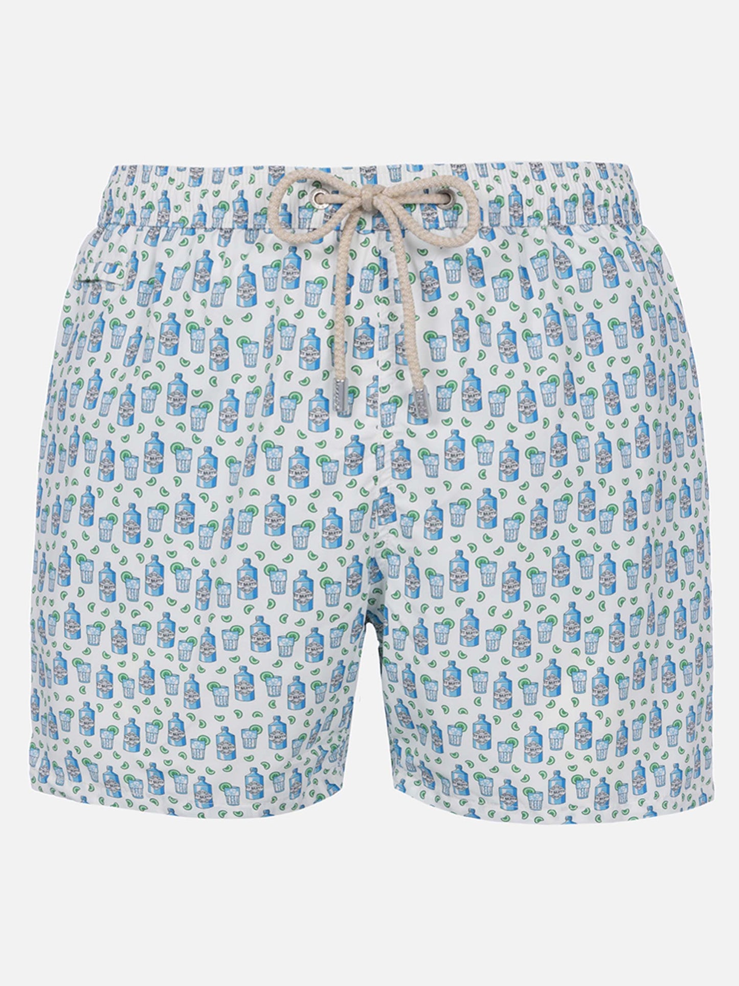 Costume da bagno in tessuto leggero con stampa cocktail gin tonic