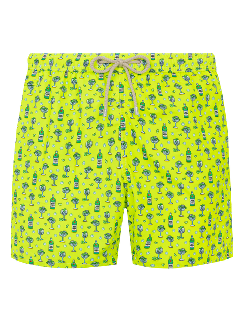 Lightweight fabric swim shorts Lighting with cocktail print - MC2 Saint Barth