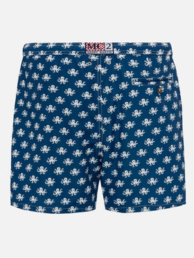 Lightweight fabric swim shorts Lighting with octopus print - MC2 Saint Barth