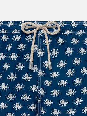 Lightweight fabric swim shorts Lighting with octopus print - MC2 Saint Barth