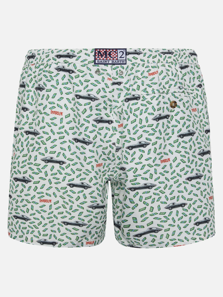 Lighting Micro Fantasy Diabolik print swim shorts | Special Edition