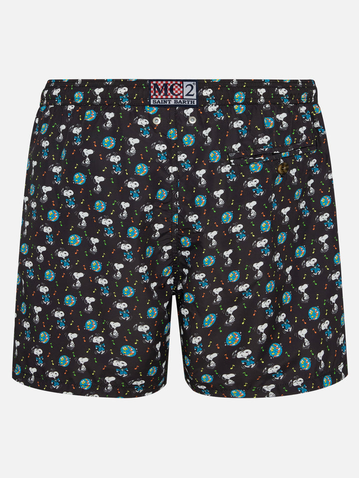Lighting Micro Fantasy black Snoopy disco swim shorts | Special Edition
