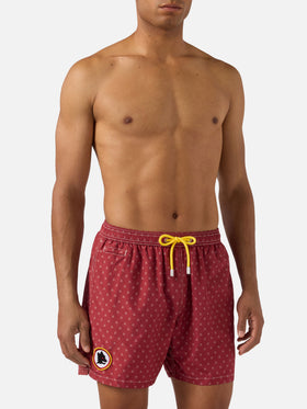Red Lighting Micro swim shorts with AS Roma print | Special Edition