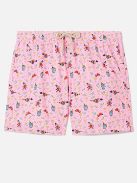 Bañador corto Micro Pink Lighting con estampado McDuck | Special Edition 