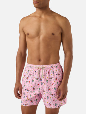 Bañador corto Micro Pink Lighting con estampado McDuck | Special Edition 