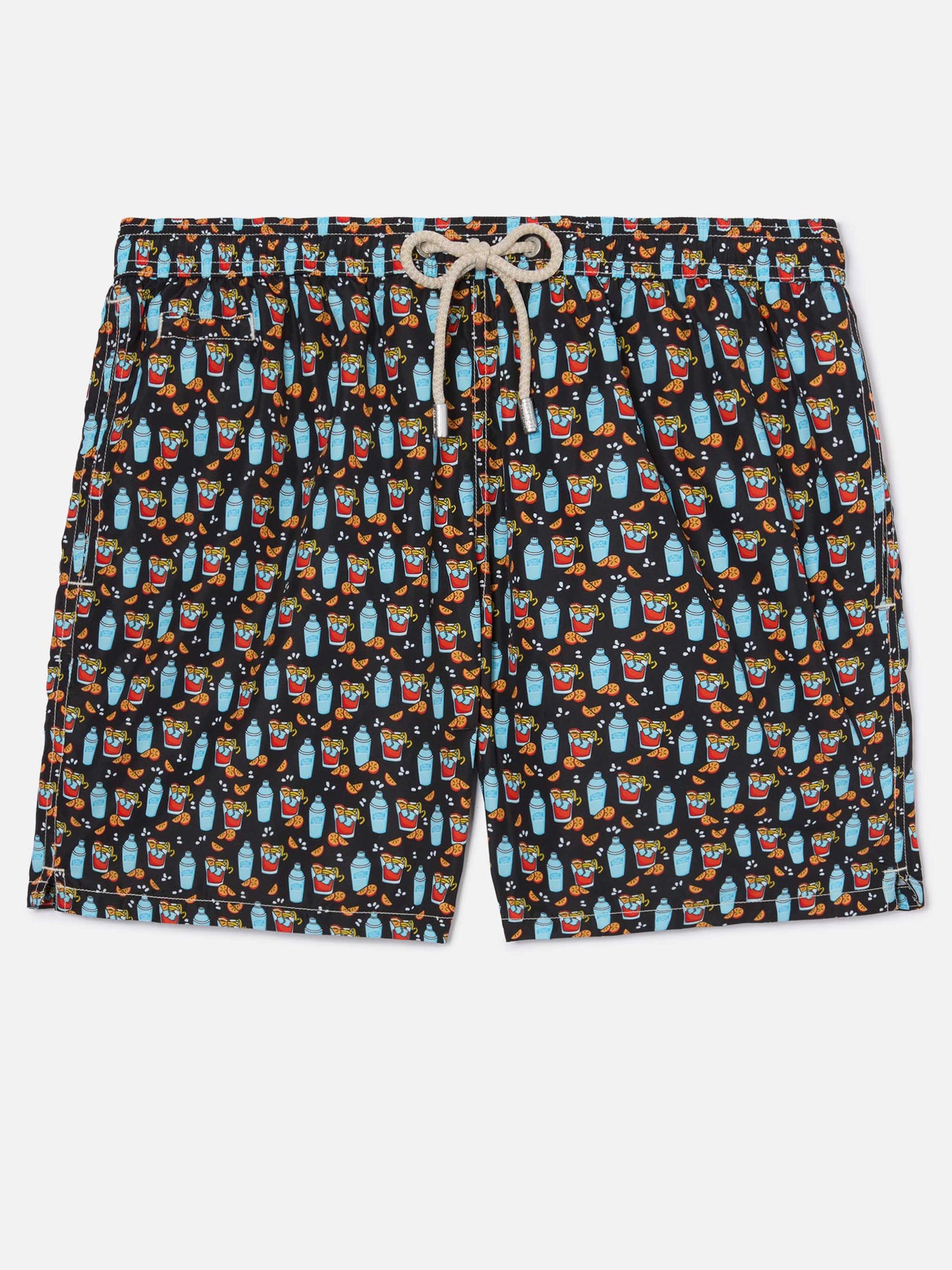 Short de bain Micro Black Lighting avec imprimé all-over negroni 