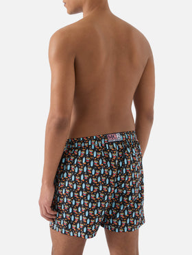 Short de bain Micro Black Lighting avec imprimé all-over negroni 
