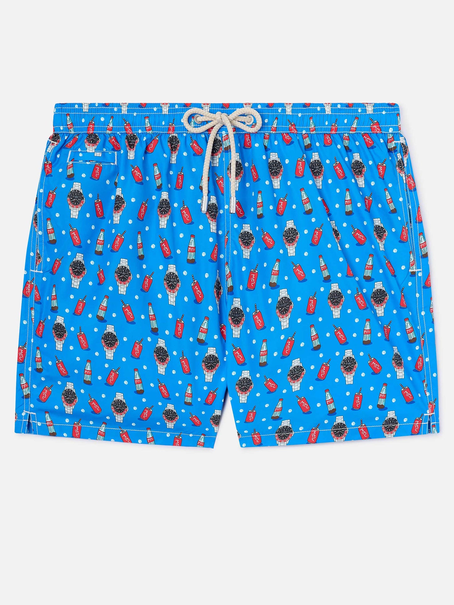 Bañador micro Blue Lighting con estampado Watch Red Cola 