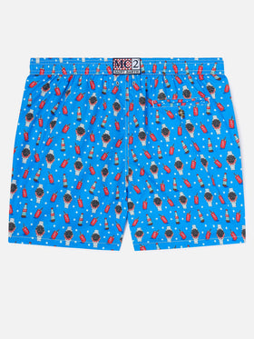Bañador micro Blue Lighting con estampado Watch Red Cola 