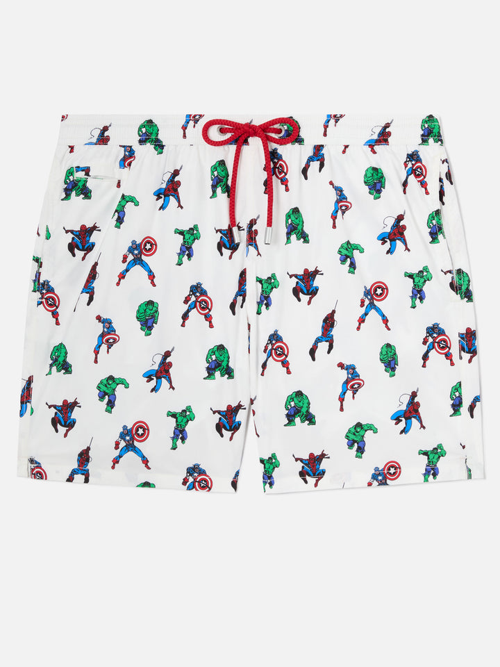 Lighting Micro Fantasy Marvel super heroes print swim shorts | Special Edition