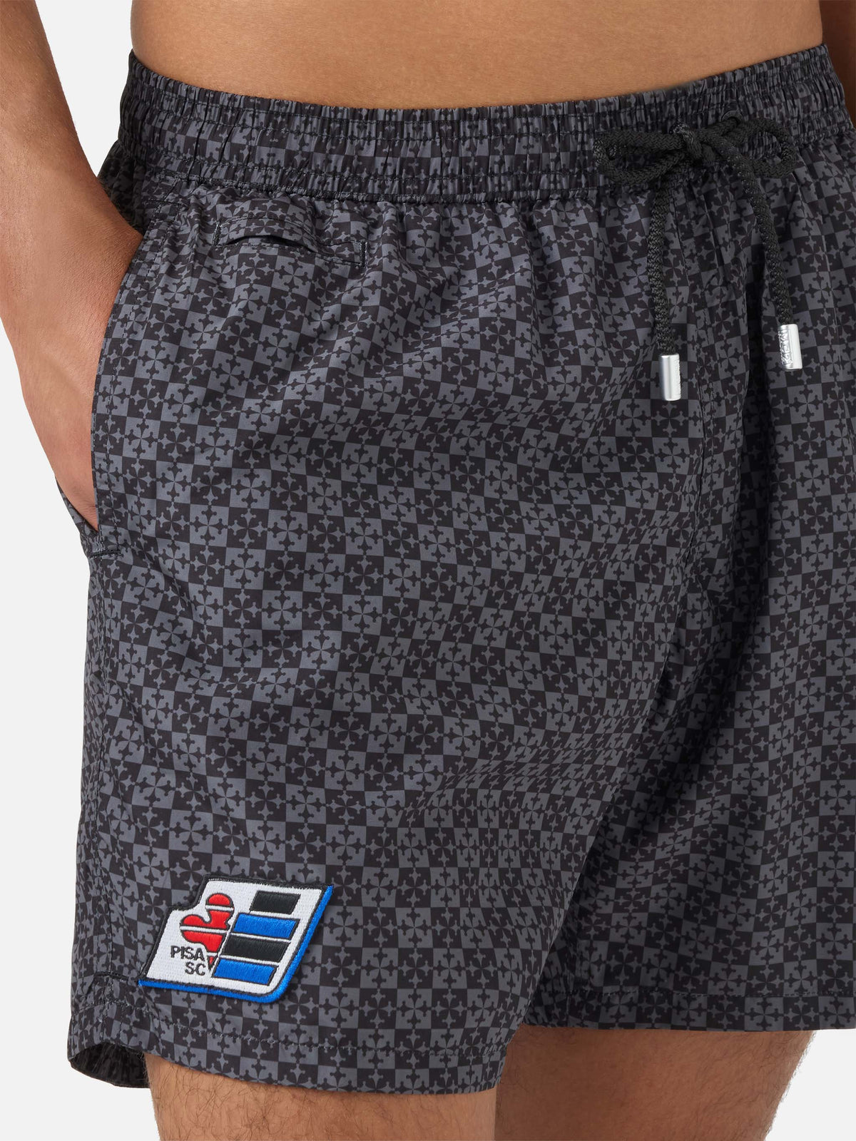Bañador tipo shorts Black Lighting Micro con estampado Pisa SC Croce | PS SC SPECIAL EDITION 