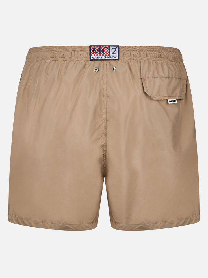 Ultralight Pantone swim shorts in beige | PANTONE® SPECIAL EDITION