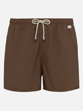 Lightweight fabric brown swim shorts Lighting Pantone | PANTONE® SPECIAL EDITION - MC2 Saint Barth