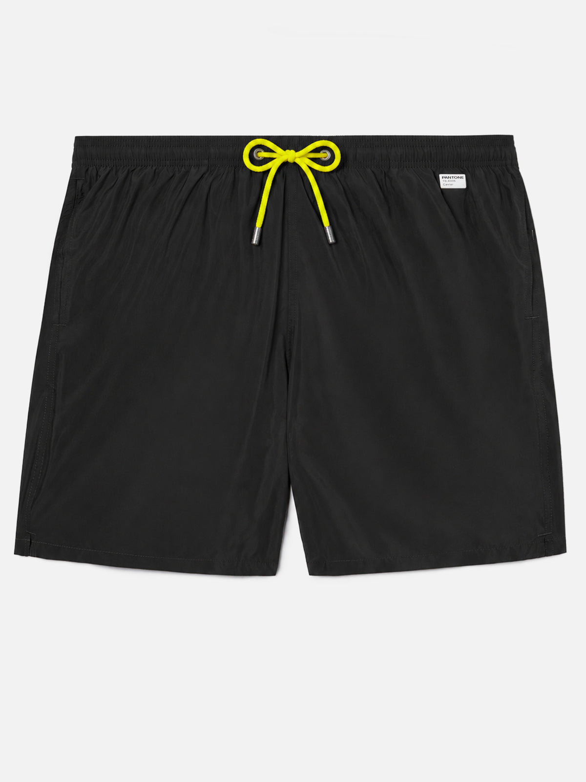 Leichte schwarze Badeshorts aus Stoff Lighting Pantone | PANTONE® SPECIAL EDITION 