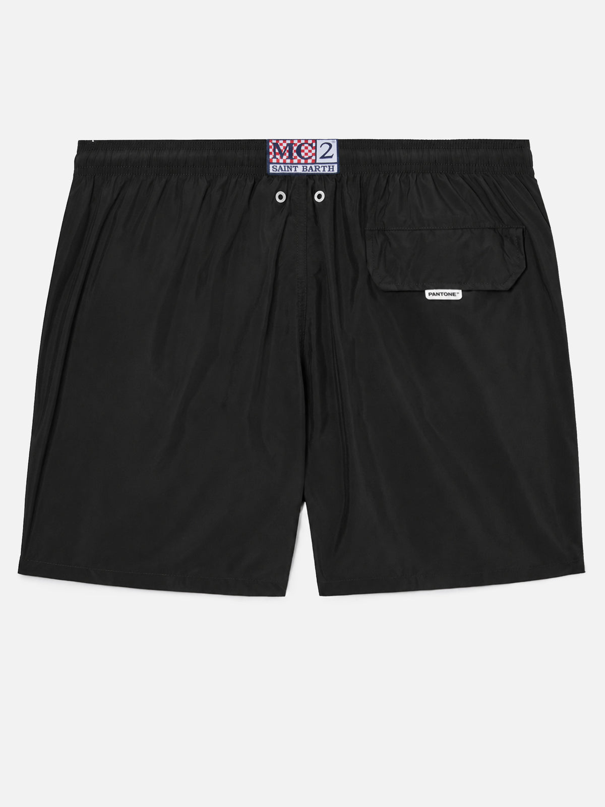 Leichte schwarze Badeshorts aus Stoff Lighting Pantone | PANTONE® SPECIAL EDITION 