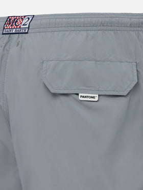 Lightweight fabric grey swim shorts Lighting Pantone | PANTONE® SPECIAL EDITION - MC2 Saint Barth