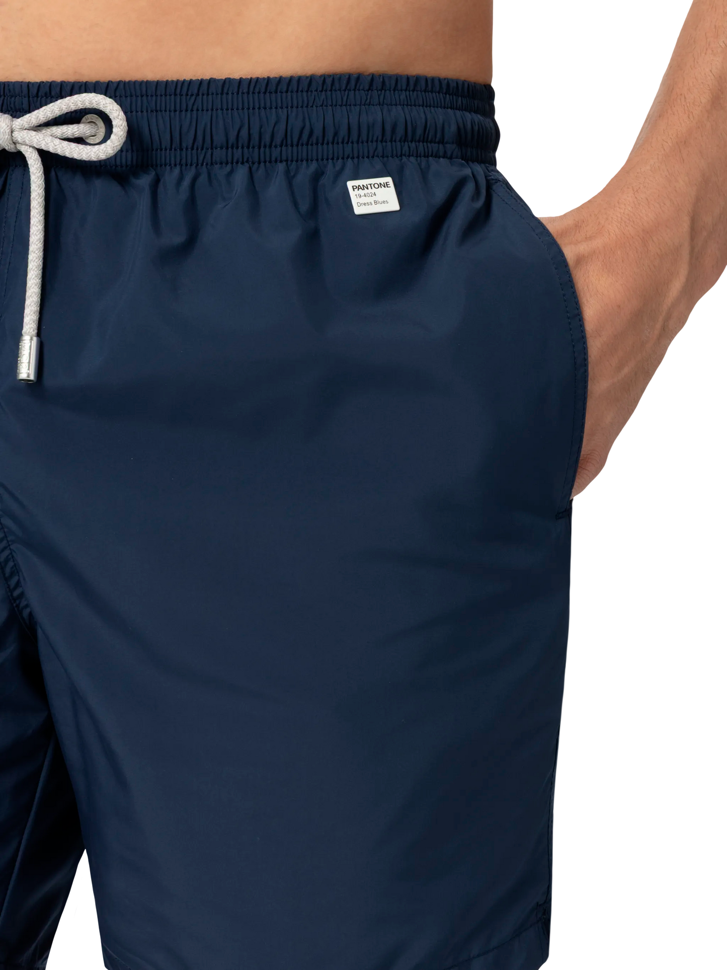 Lighting Pantone navy blue swim shorts in stretch technical fabric | Special Edition
