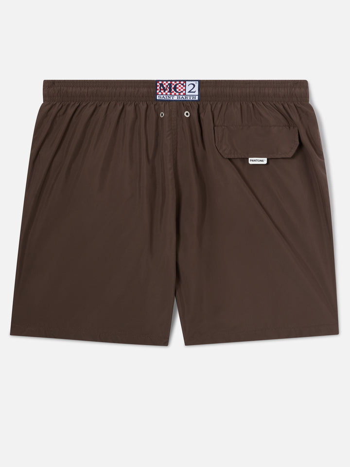 Lighting Pantone swim shorts in dark brown | PANTONE SPECIAL EDITION