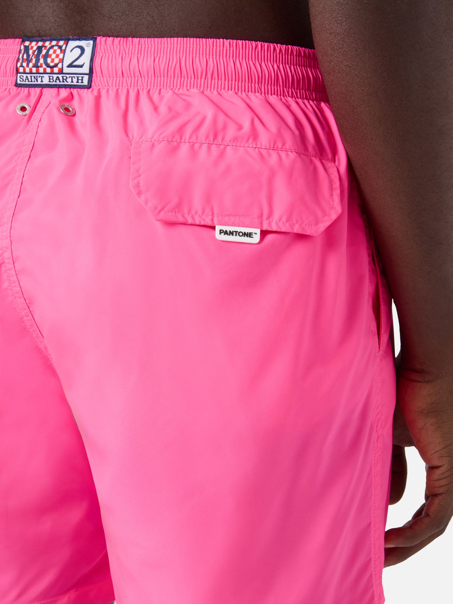 Costume mare Lighting Pantone rosa fluo tinta unita | Special Edition
