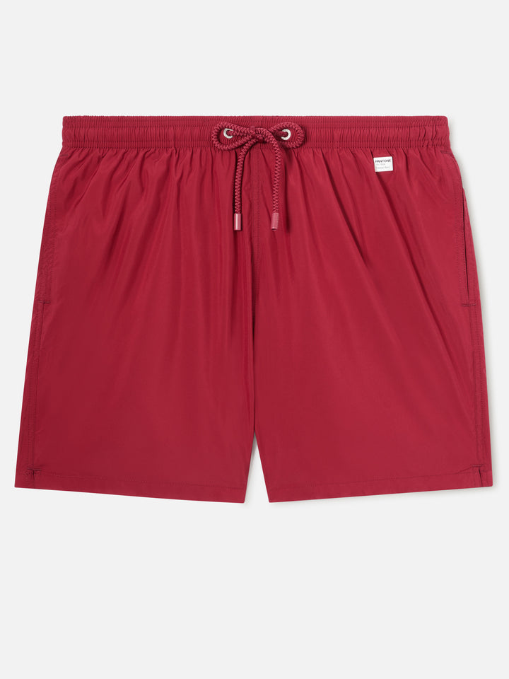 Lighting Pantone swim shorts in burgundy | PANTONE SPECIAL EDITION