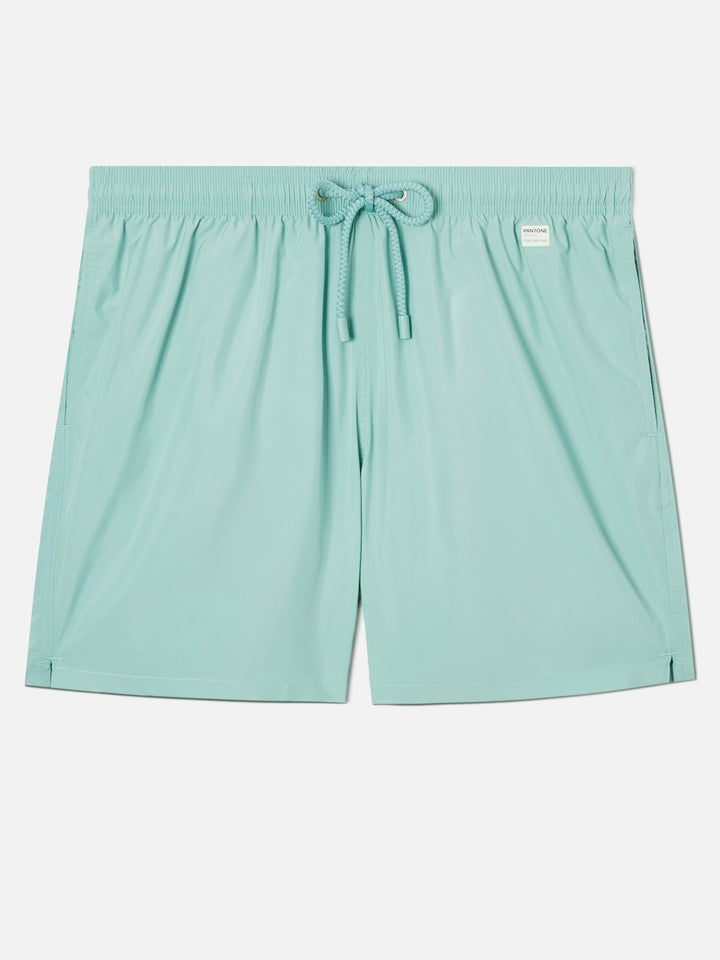 Lighting Pantone swim shorts in aqua green | Special Edition
