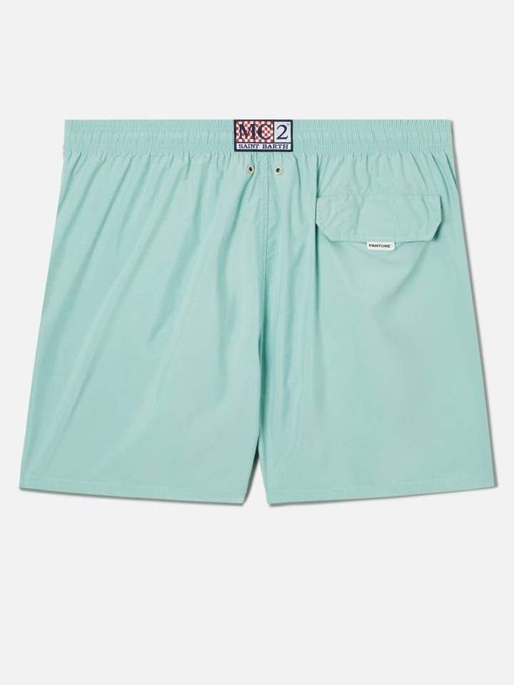 Lighting Pantone swim shorts in aqua green | Special Edition