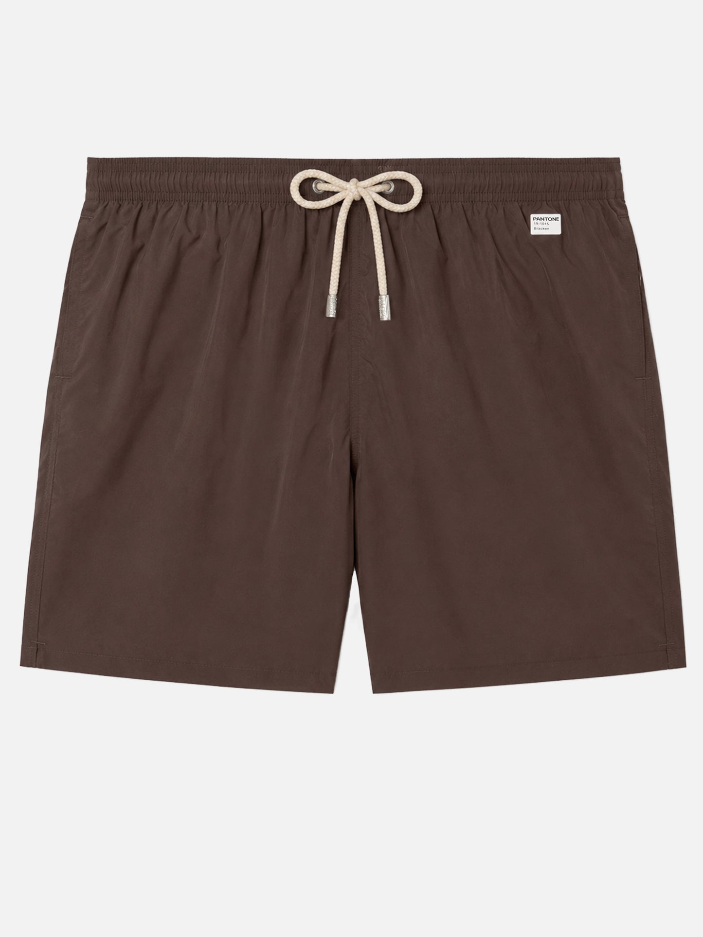 Short de bain Lighting Pantone marron uni | Édition spéciale 