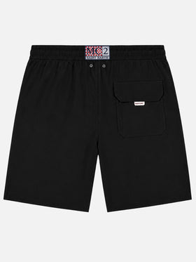 Short de bain noir effet lumineux long pantone | Édition spéciale 