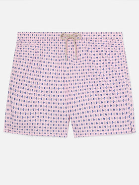 Costume mare Lighting Micro rosa con stampa geometrica all-over