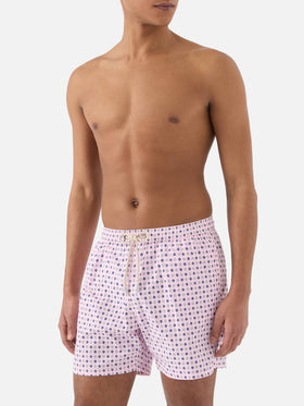 Costume mare Lighting Micro rosa con stampa geometrica all-over