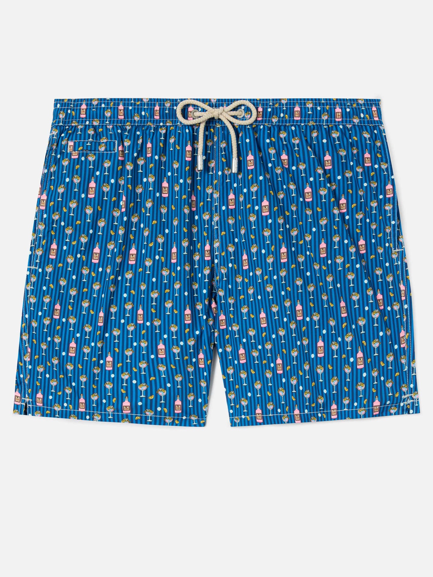 Costume mare Lighting Micro navy con stampa cocktail all-over