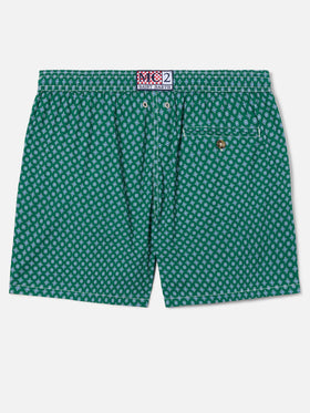 Costume mare Lighting Micro verde con stampa geometrica all-over