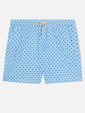 Costume mare Lighting Micro azzurro con stampa geometrica all-over