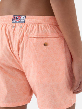 Short de bain Micro Orange Lighting à imprimé pieuvres all-over 