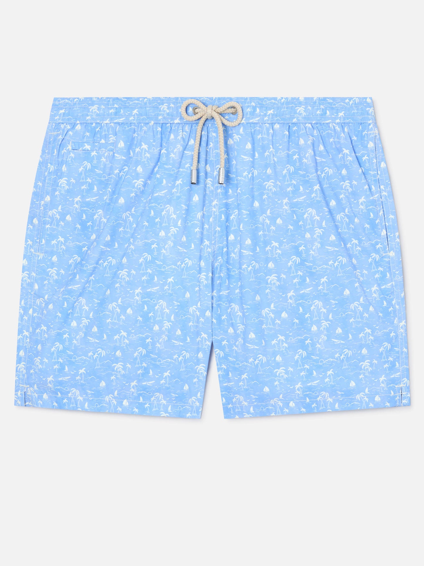 Costume mare Lighting Micro azzurro con stampa tropicale
