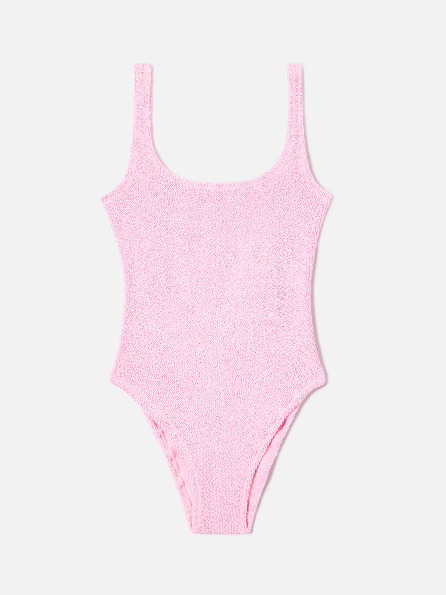 Lora one-piece swimsuit in pink crinkle