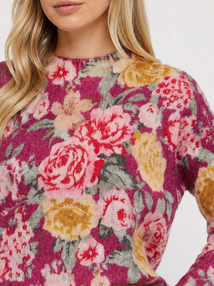 Floral Louise cashmere blend sweater