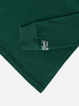 T-shirt Luton Jr verde  ricamo Me ne vado dai nonni