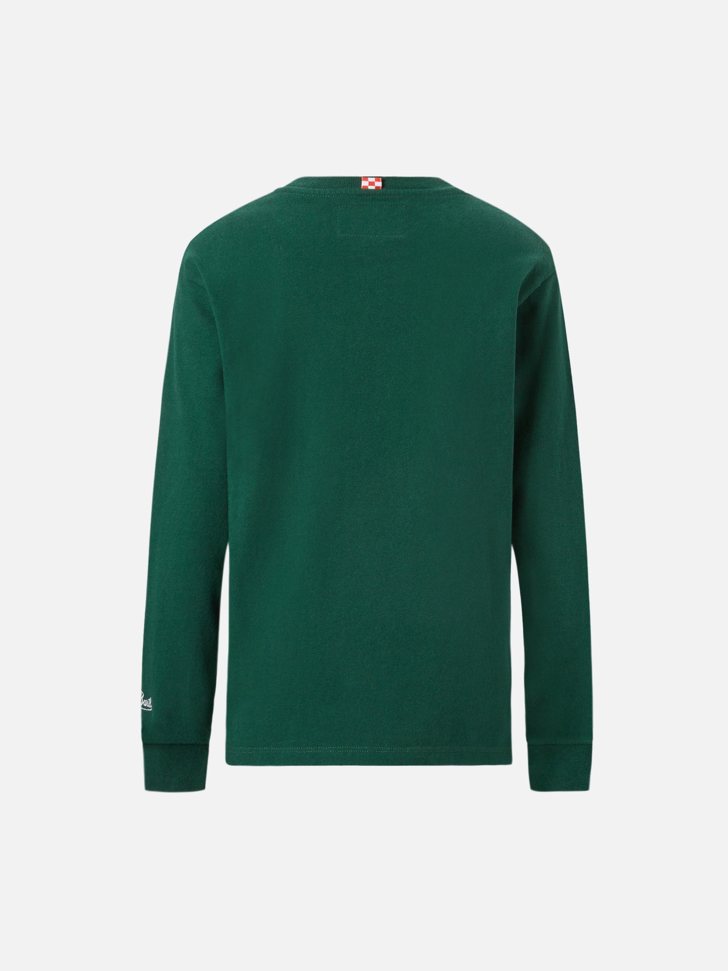 T-shirt Luton Jr verde  ricamo Sun Moritz