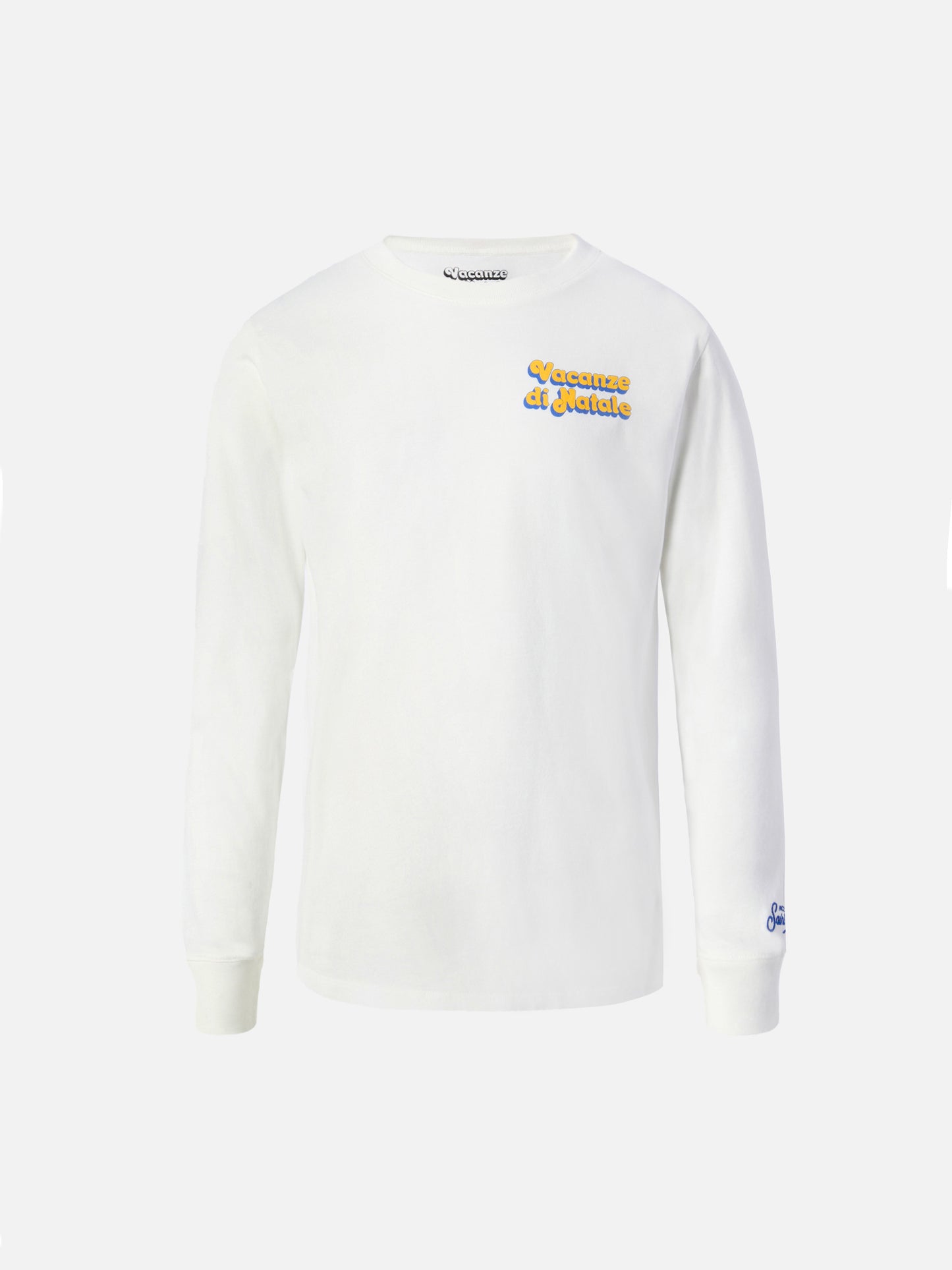 Luton Jr Warm white t-shirt  Vacanze di Natale print | Special edition