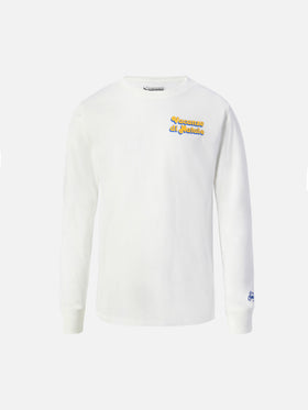 Luton Jr Warm white t-shirt  Vacanze di Natale print | Special edition