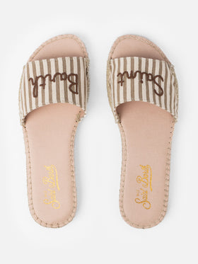 Espadrille-Mules für Damen Luz mit Saint Barth-Stickerei 