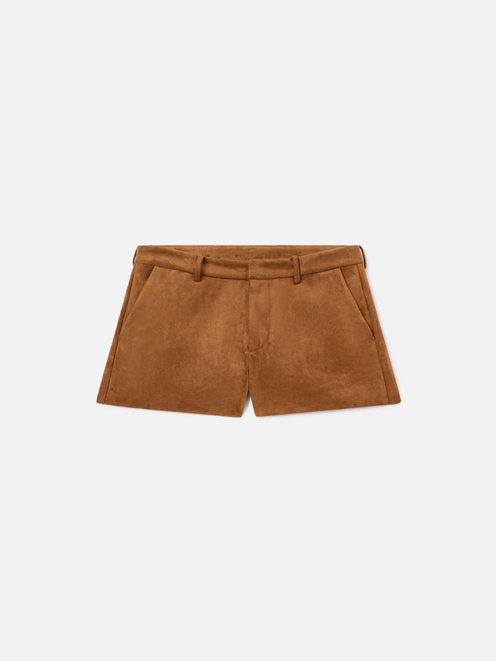 Short en daim Camel Elva 