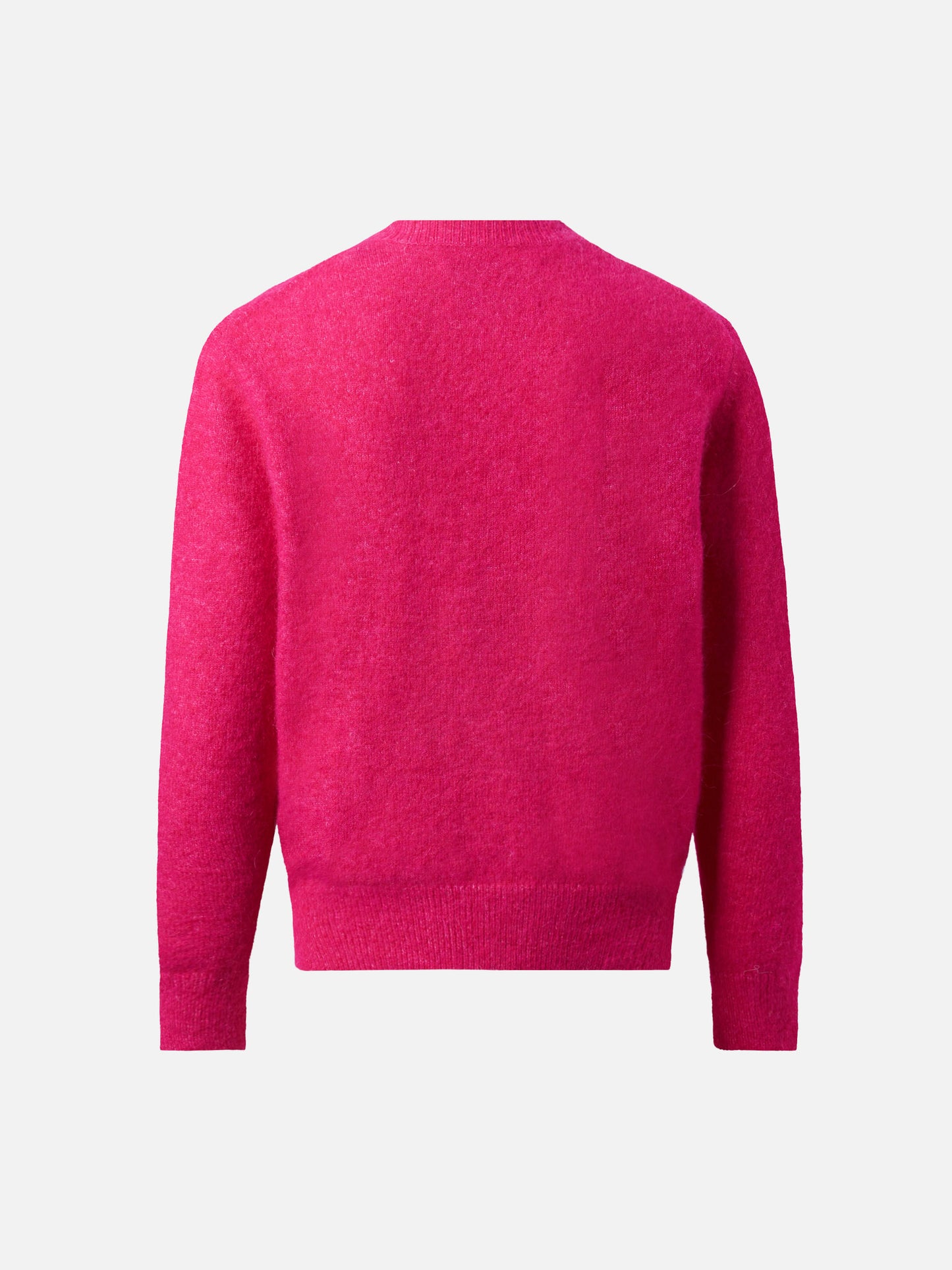 Fuchsiafarbener Stretch-Alpaka-Rundhalspullover Lyle 