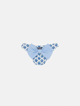 Madame swim briefs with bow and flower print - MC2 Saint Barth