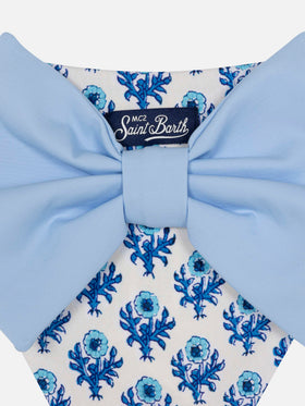 Madame swim briefs with bow and flower print - MC2 Saint Barth