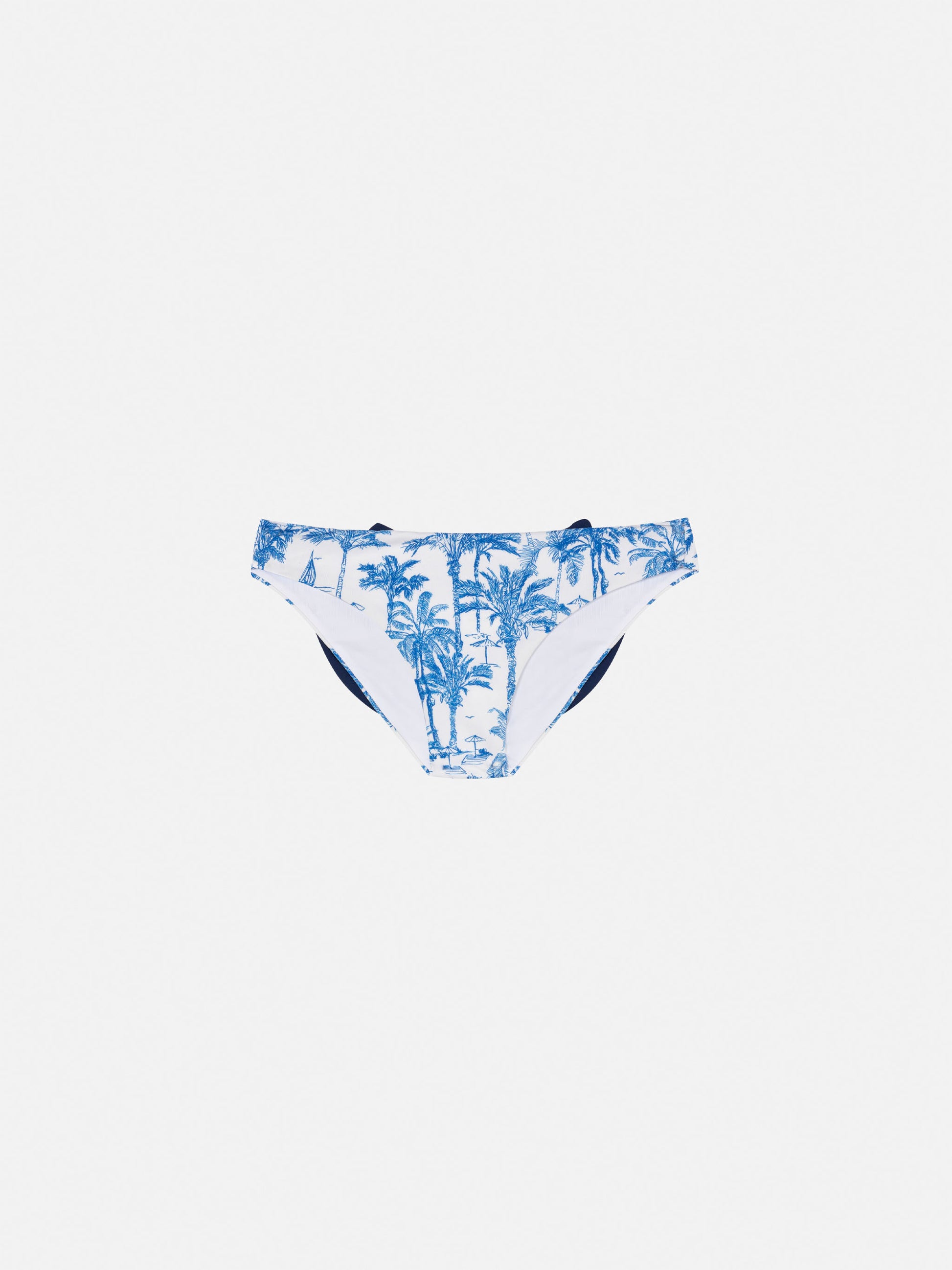 Madame swim briefs with bow and toile de jouy print - MC2 Saint Barth