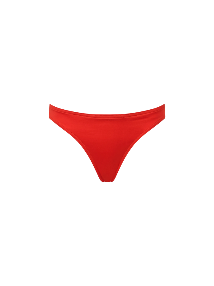 Woman orange triangle bralette bikini Gaia Maia - MC2 Saint Barth