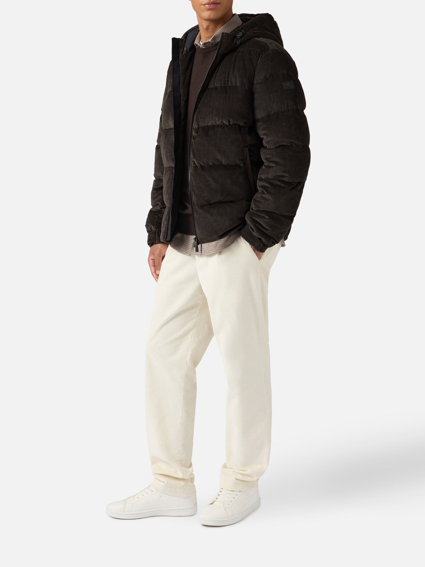 Maier Pocket Cordjacke mit Kapuze
