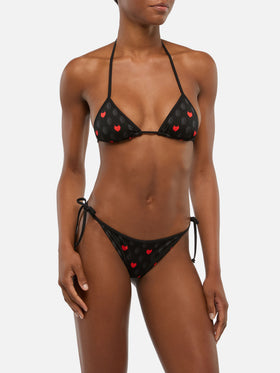 Maleah Triangel-Bikini mit Milan-Print | AC MILAN SPECIAL EDITION